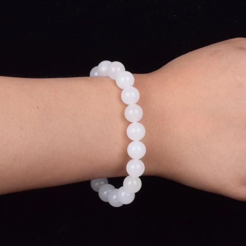 Hotan White Jade Goat Fat Bracelet | Daily Wear
