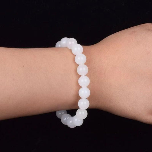 Hotan White Jade Goat Fat Bracelet | Daily Wear