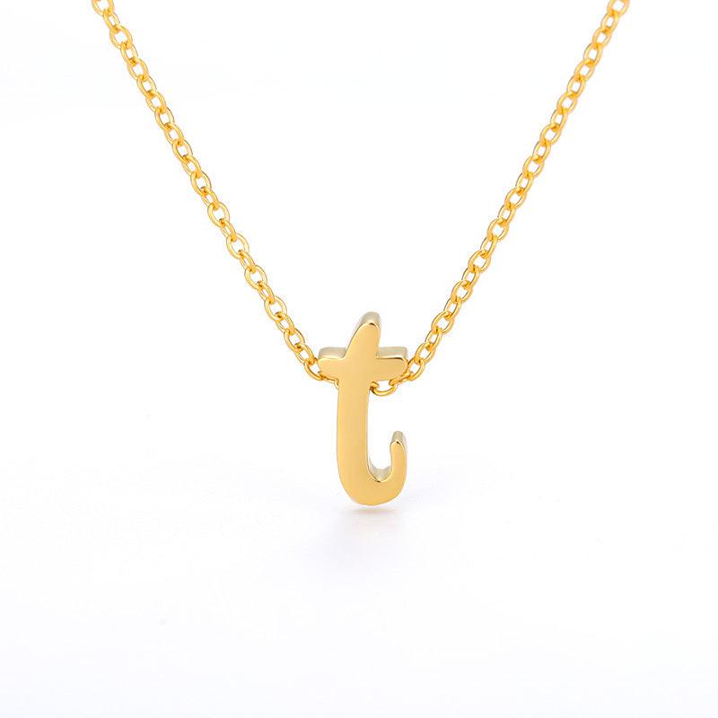 Small Hollow Letter Necklace | 2025 T