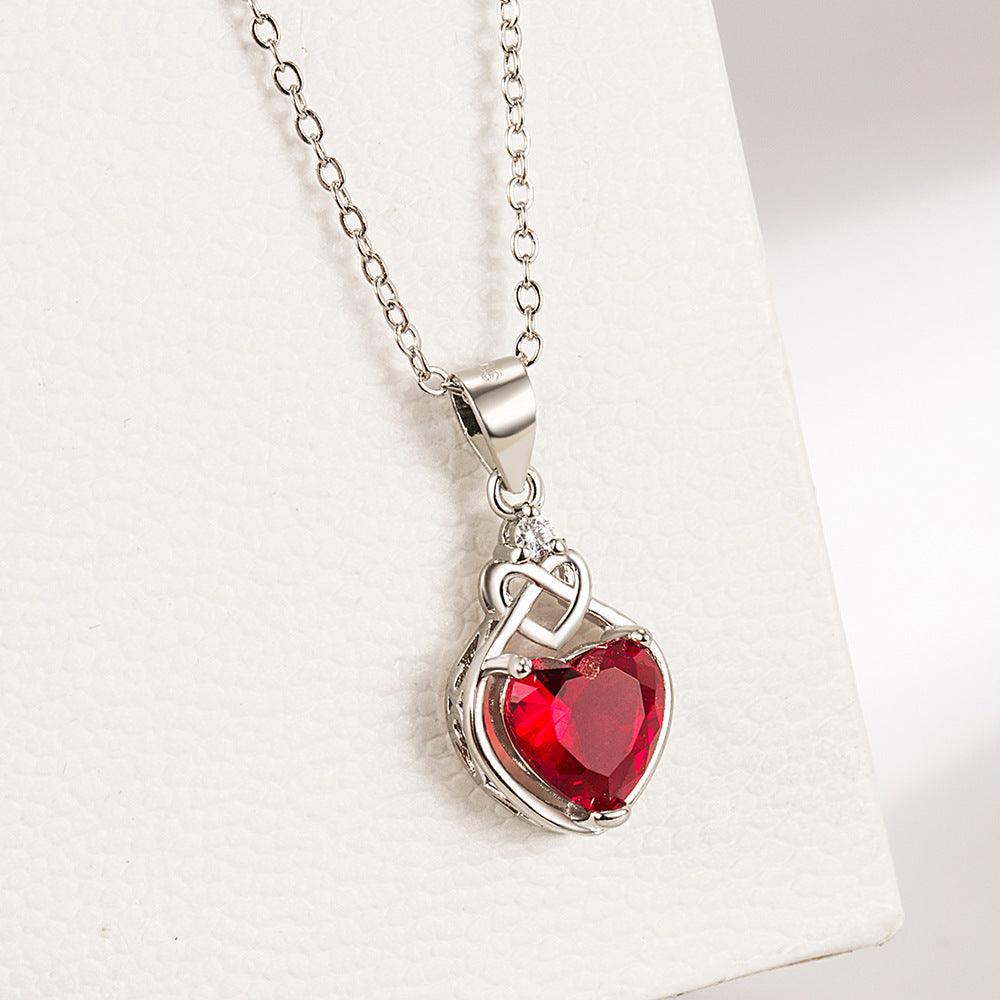 Heart-shaped Ruby Jewelry Suite | Daily Wear