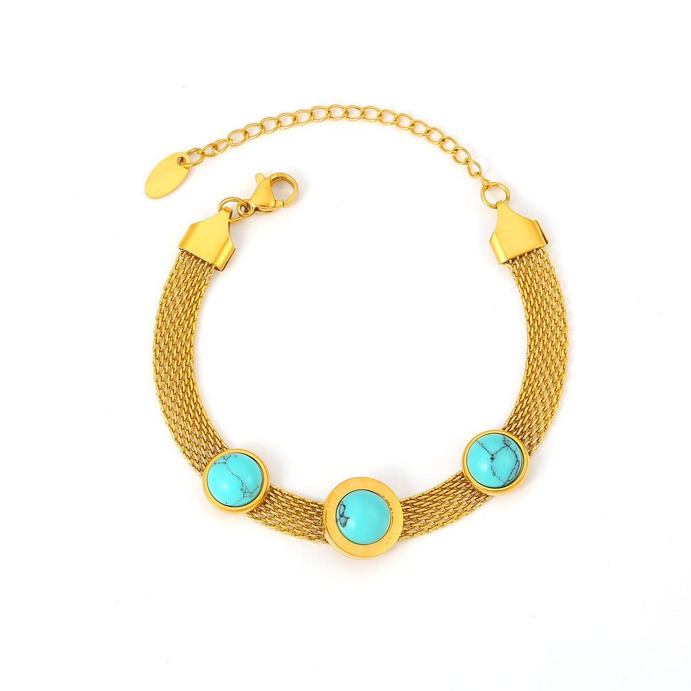 Turquoise Bracelet Retro Design | Daily Wear