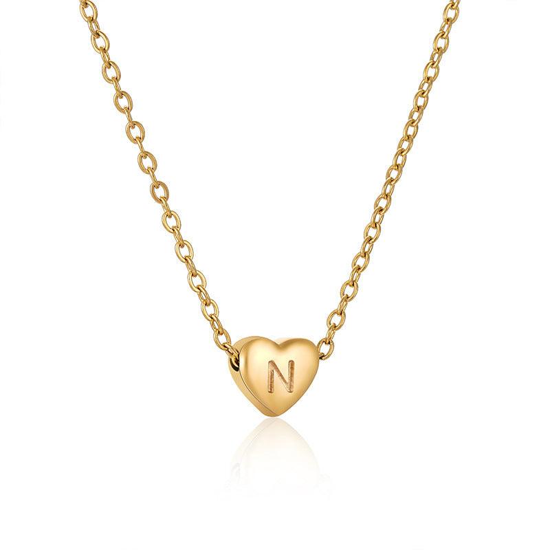 Heart-shaped Love Letter Clavicle Chain | Daily Wear Collection N