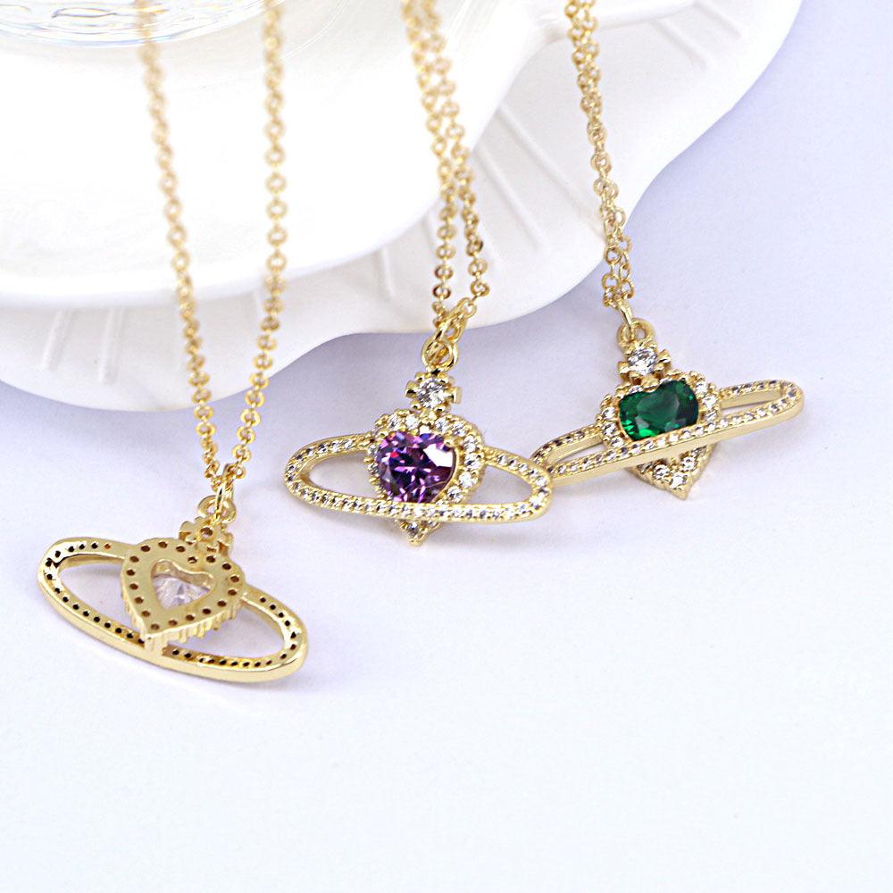 Zircon Love Necklace | Daily Wear
