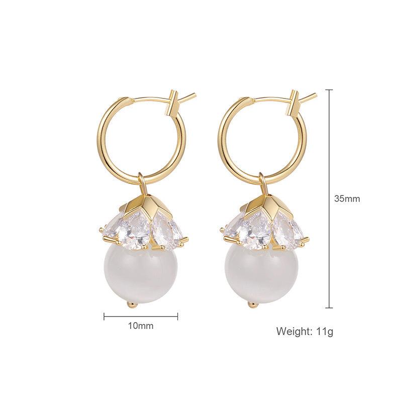 Opal Butterfly Studs For Working Women