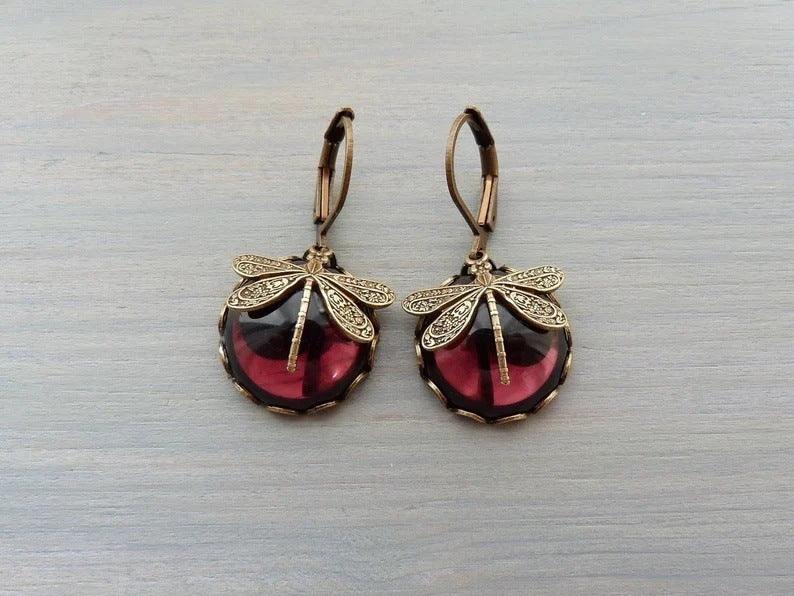 Hanging Vintage Dragonfly Pendant Earring | Daily Wear