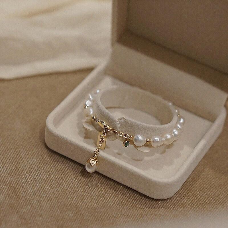 Elegant Zircon Pearl Bracelet | Fashion Luxury Jewelry