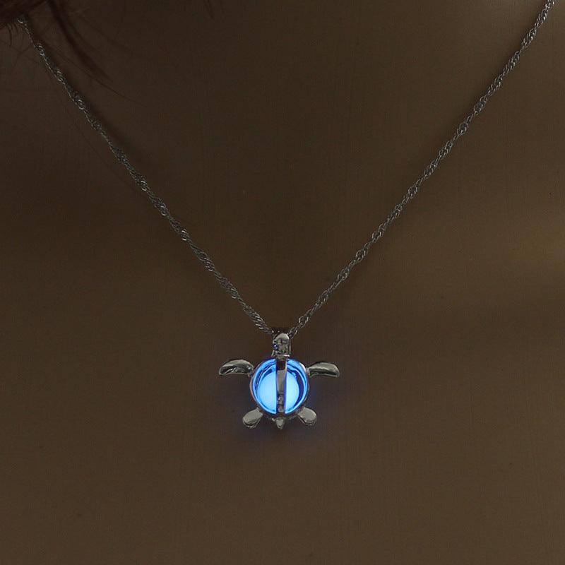 Glowing Fashion Necklace | Women Gift Jewelry Blue tortoise