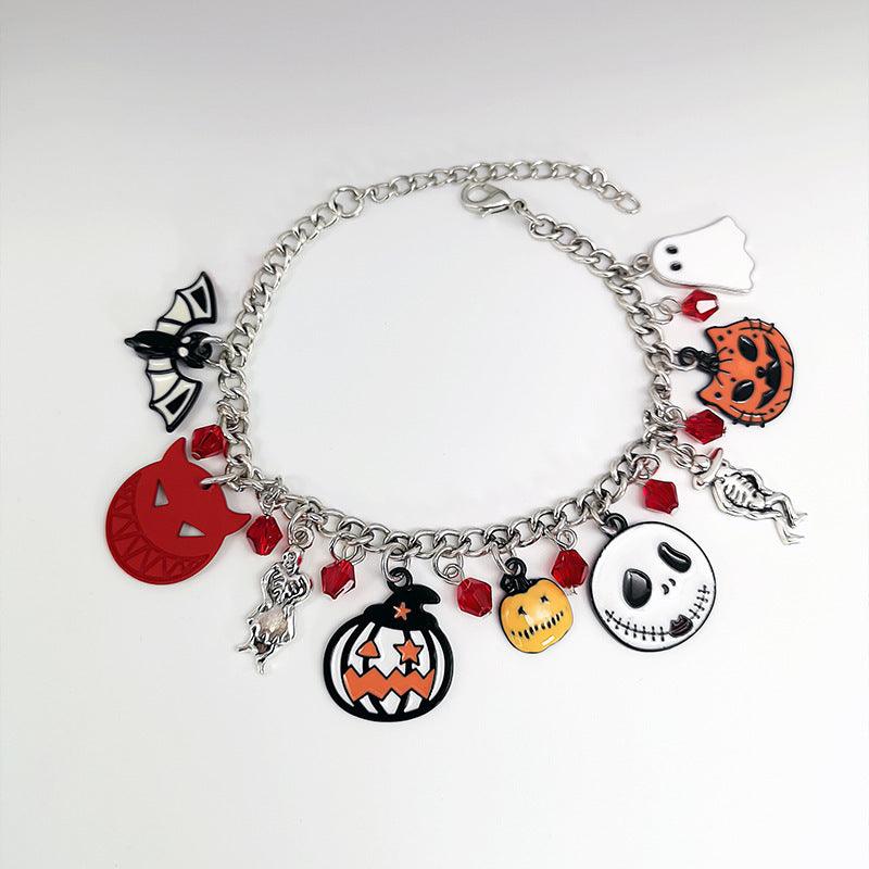 Pumpkin Skull with Halloween Bracelet | Halloween Collection