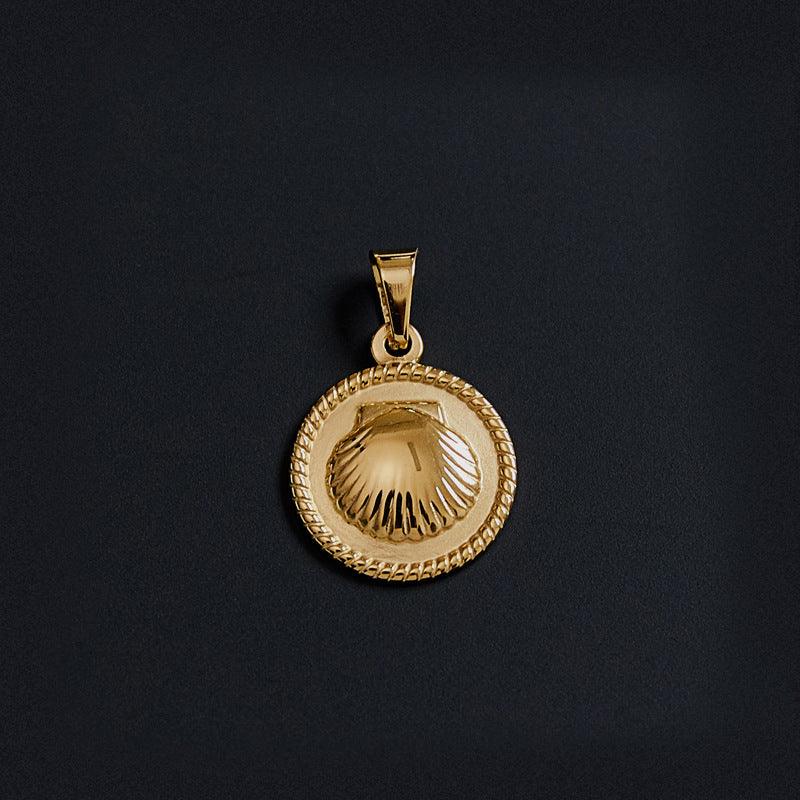 Cross Peach Heart Pendant - Daily Wear E