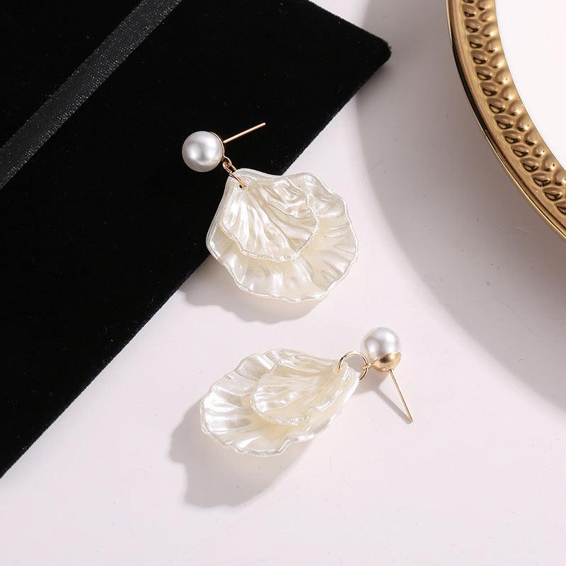 2025 Pearl Shell Earrings For Ladies