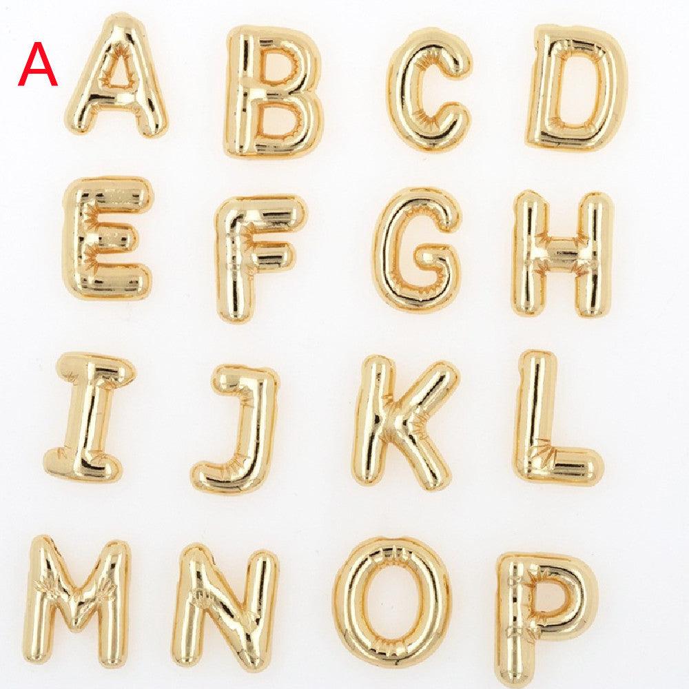 Glossy Letters Pendant Necklace | Fashion Wear A Gold