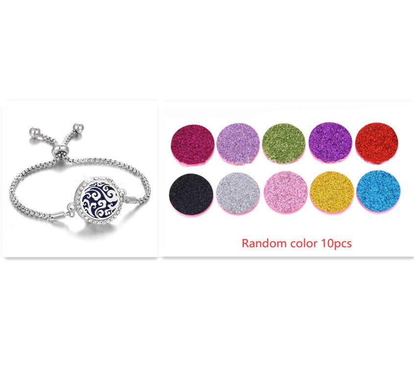 Hollow Adjustable Aromatherapy Bracelet Q