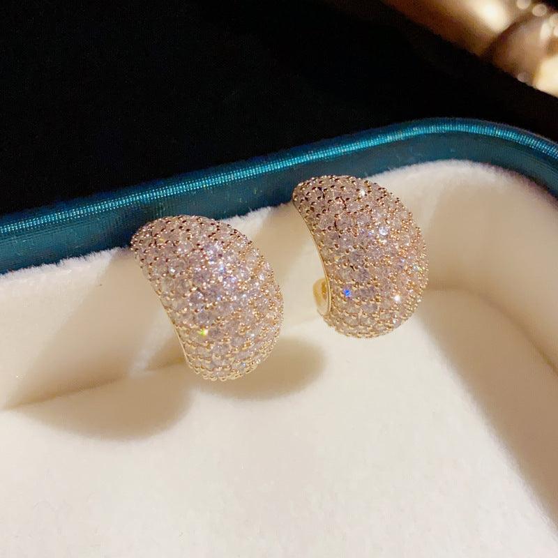 Sterling Silver Needle Korean Exquisite Fashion Earrings
