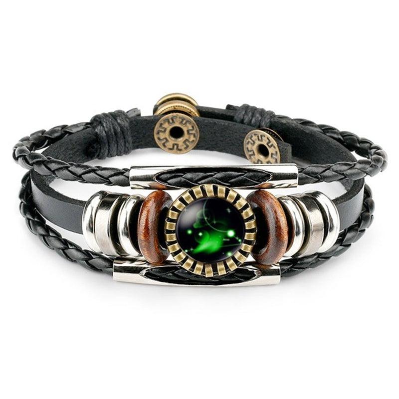 Elegant Zodiac Sign Bracelets | Leather Jewelry Aries