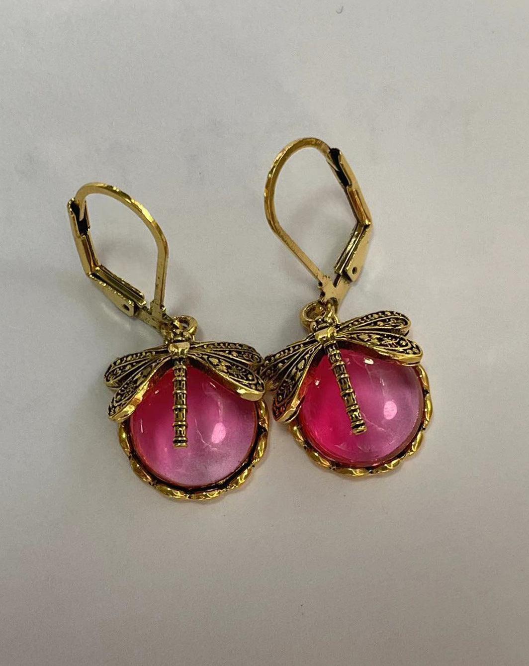 Hanging Vintage Dragonfly Pendant Earring | Daily Wear
