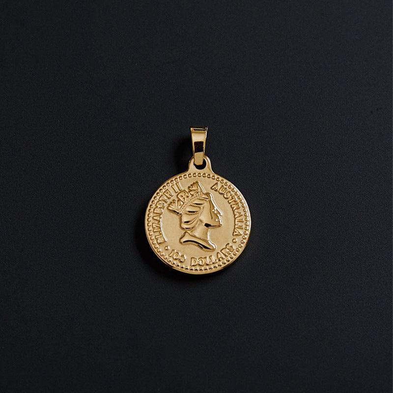 Cross Peach Heart Pendant - Daily Wear A