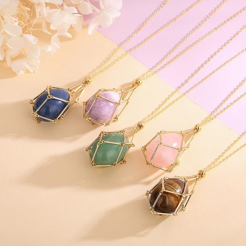 Natural Crystal Energy Pendant Necklace - Daily Wear