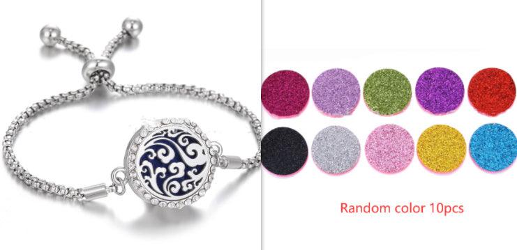Hollow Adjustable Aromatherapy Bracelet J