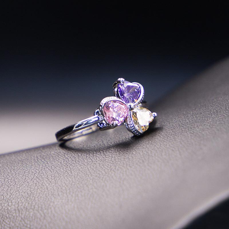 Clover Zircon Diamond Jewelry Set | Daily Wear K