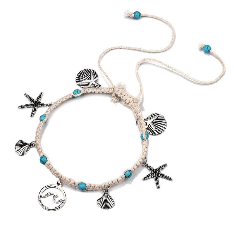 Conch Mizhu Yoga Anklet | Beach Collection G